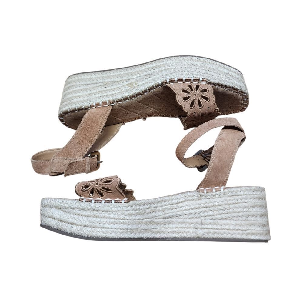 Crown Vintage Fentisa Espadrille Wedge Sandal 7.5 Open Toe Ankle Strap